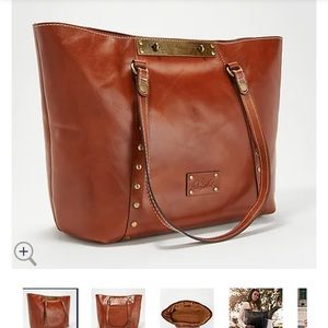 Rich leather Patricia Nash tote